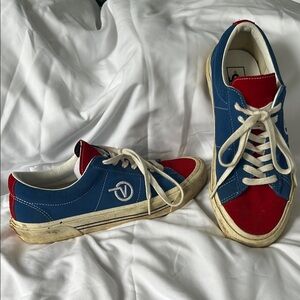 Vans Red and Blue Sneakers